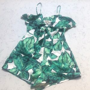 Palm leaf romper